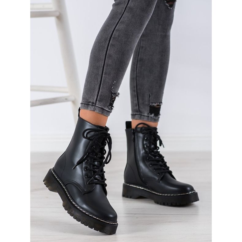 SHELOVET Bottes sur le curseur noir 1