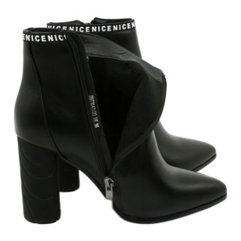 Filippo Bottes d'éco-cuir des femmes DBT1547 / 20 BK noir 3
