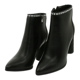 Filippo Bottes d'éco-cuir des femmes DBT1547 / 20 BK noir 2