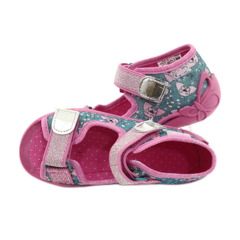 Chaussures pour enfants Befado 242P107 rose argent multicolore 4