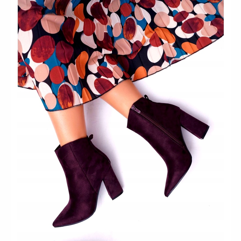 Evento Bottines en daim violet 2