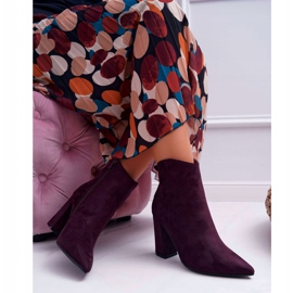 Evento Bottines en daim violet 1