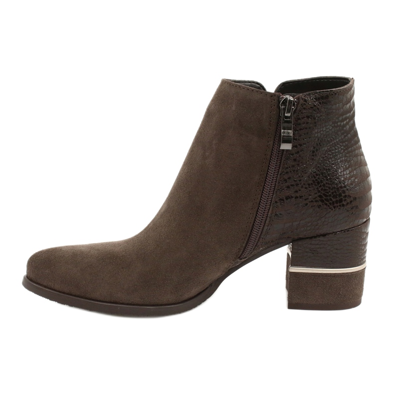 Gamis Bottes de daim élégantes pour femmes 4005 marron brun 1