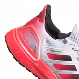 Chaussures de course adidas UltraBoost 20 M EG5177 blanc rouge 1