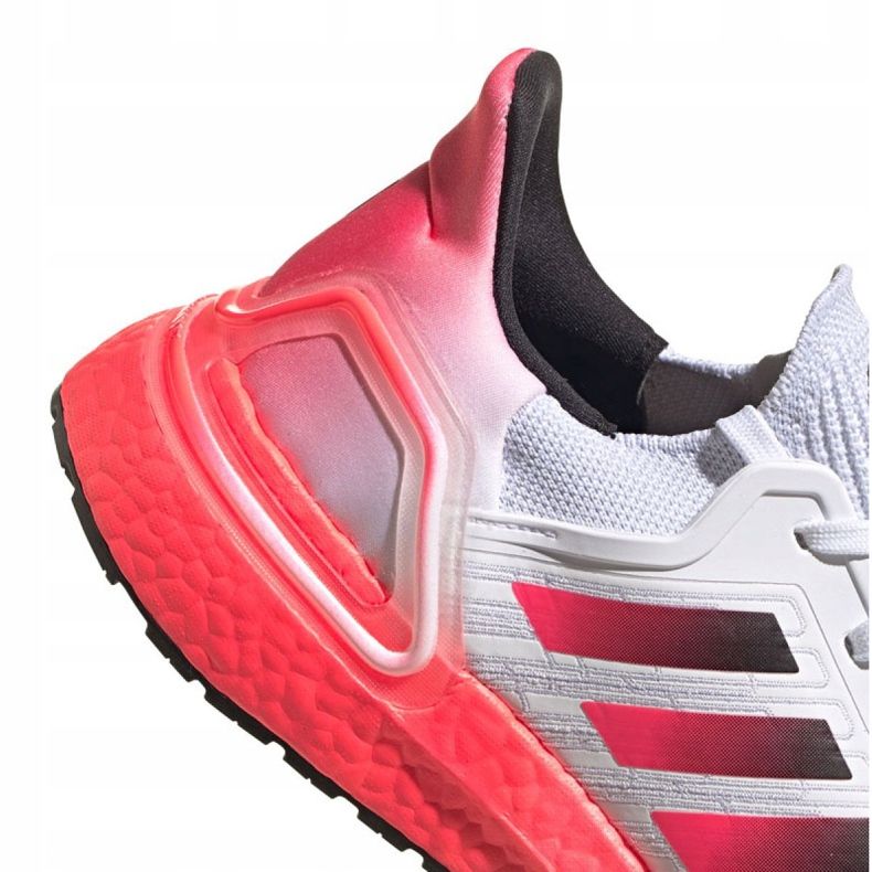 Chaussures de course adidas UltraBoost 20 M EG5177 blanche rouge 1
