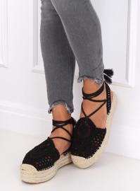 Espadrilles ajourées noires YQ233 Black II Qualité 2