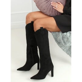 Bottines à talons noires RB72P Noir le noir 3