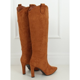 Bottines à talon camel RB72P Camel brun 2