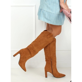 Bottines à talon camel RB72P Camel brun 4