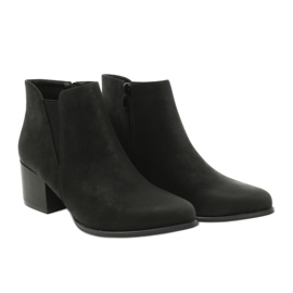 Sergio Leone Bottines à talons BT621 noir le noir 4