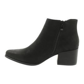 Sergio Leone Bottines à talons BT621 noir le noir 1