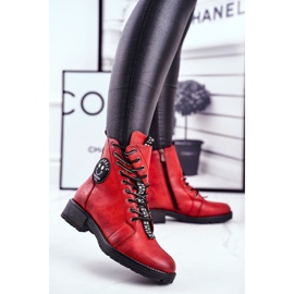 Vinceza Bottes Femme Warm Red Aspen rouge 1