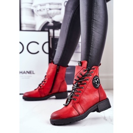 Vinceza Bottes Femme Warm Red Aspen rouge 2