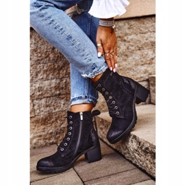 Vinceza Bottes chaudes noires pour femmes à talon Vertigo le noir 1