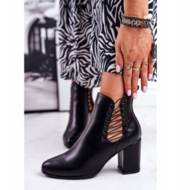 Vinceza Bottines Femme Talon Slip On Avec Caoutchoucs Noir Vibo 2