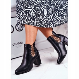 Vinceza Bottines Femme Talon Slip On Avec Caoutchoucs Noir Vibo le noir 4