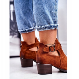 Vinceza Bottes Femme À Talons Hauts Avec Découpes Camel Sicile brun 4