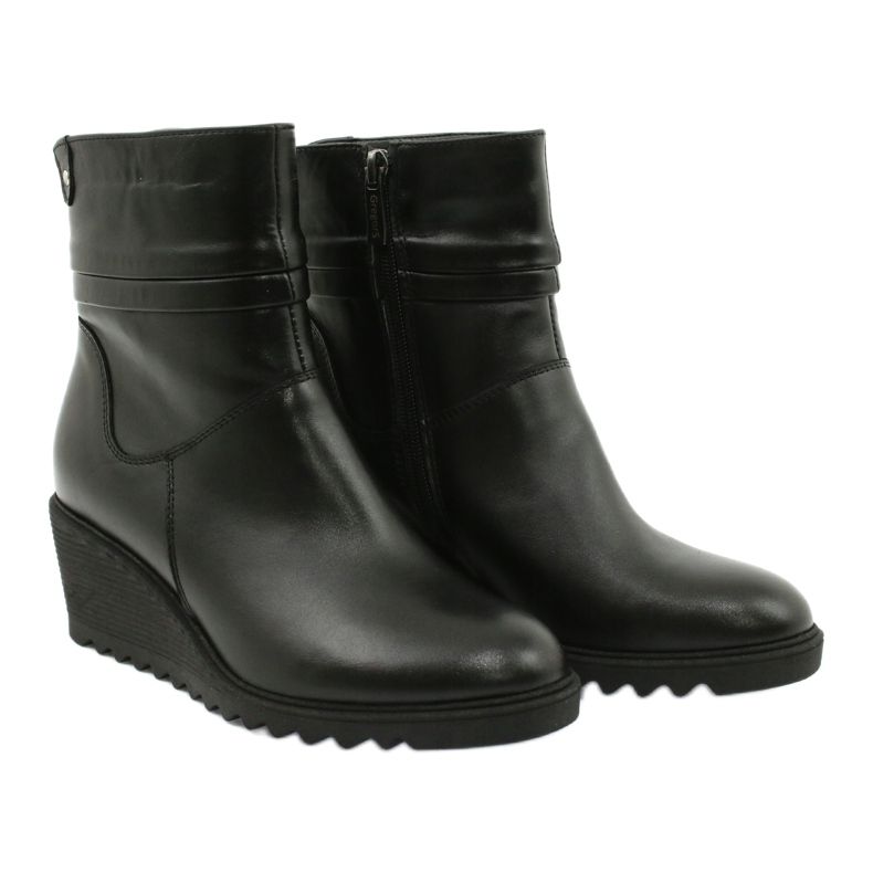Gregors Bottes en cuir pour femmes sur des quartiers noirs 893 4