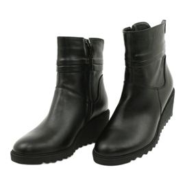 Gregors Bottes en cuir pour femmes sur des quartiers noirs 893 2
