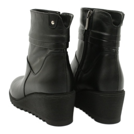 Gregors Bottes en cuir pour femmes sur des quartiers noirs 893 le noir 3