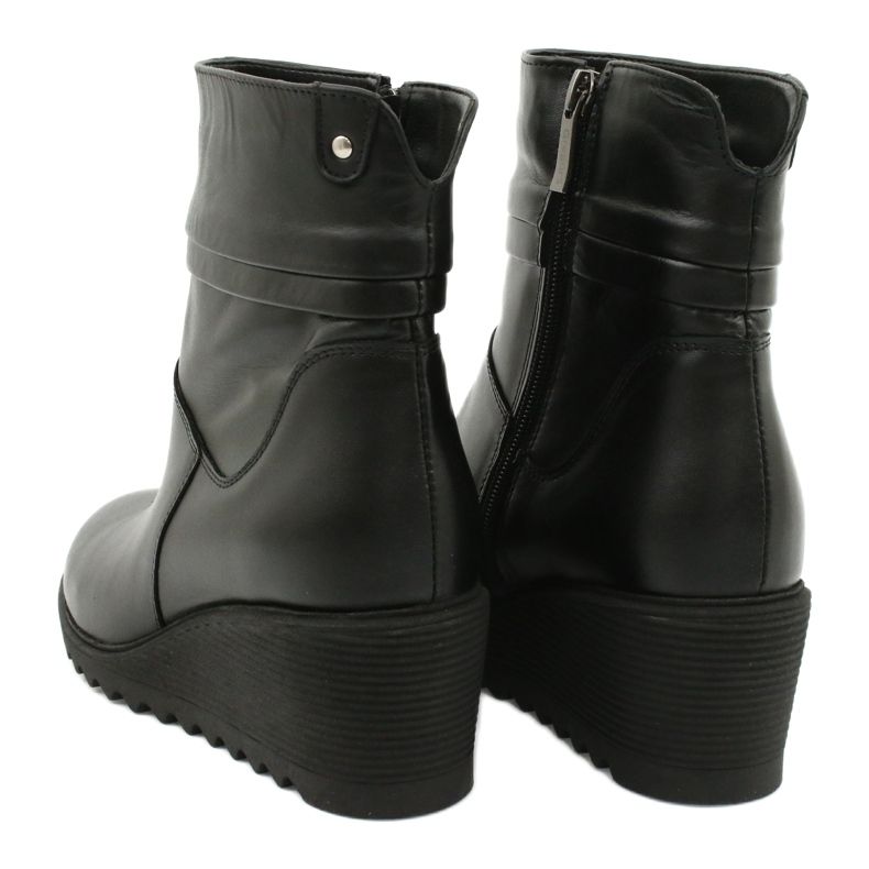 Gregors Bottes en cuir pour femmes sur des quartiers noirs 893 3
