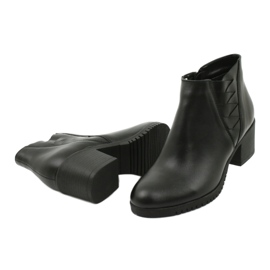 Gregors Bottes en cuir courtes pour femmes 881 noir 3