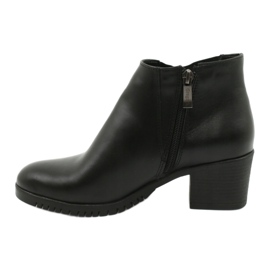 Gregors Bottes en cuir courtes pour femmes 881 noir 1