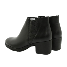 Gregors Bottes en cuir courtes pour femmes 881 noir le noir 4