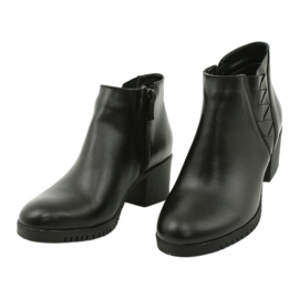 Gregors Bottes en cuir courtes pour femmes 881 noir 2