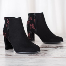 Sergio Leone Bottines en daim avec application le noir 3