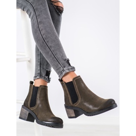 Sergio Leone Bottines Chelsea élégantes vert 1 Sergio Leone Bottines Chelsea élégantes vert 1