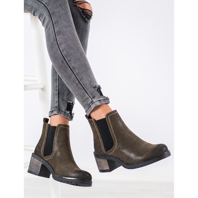 Sergio Leone Bottines Chelsea élégantes vert 1 Sergio Leone Bottines Chelsea élégantes vert 1