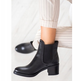 Seastar Bottines Chelsea à Motif le noir 1