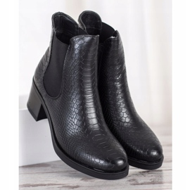 Seastar Bottines Chelsea à Motif le noir 2