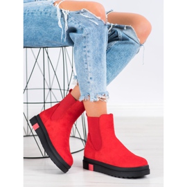 Seastar Bottes sur la plate-forme rouge 1 Seastar Bottes sur la plate-forme rouge 1