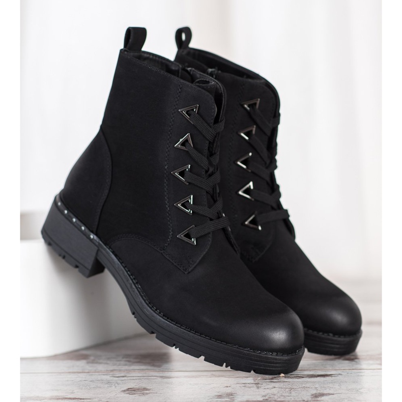 Sergio Leone Bottes à lacets noires 1