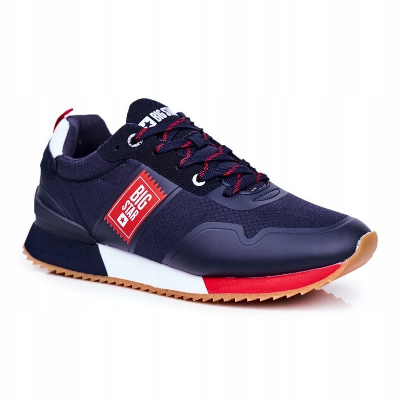 Chaussures De Sport Pour Hommes Big Star Bleu Marine GG174182 rouge 1