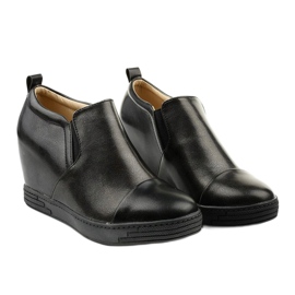 Bottines compensées noires TL-12 le noir 3