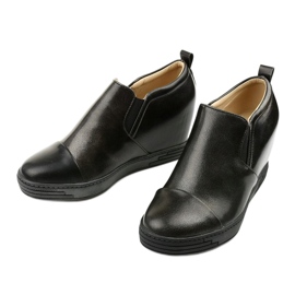 Bottines compensées noires TL-12 2