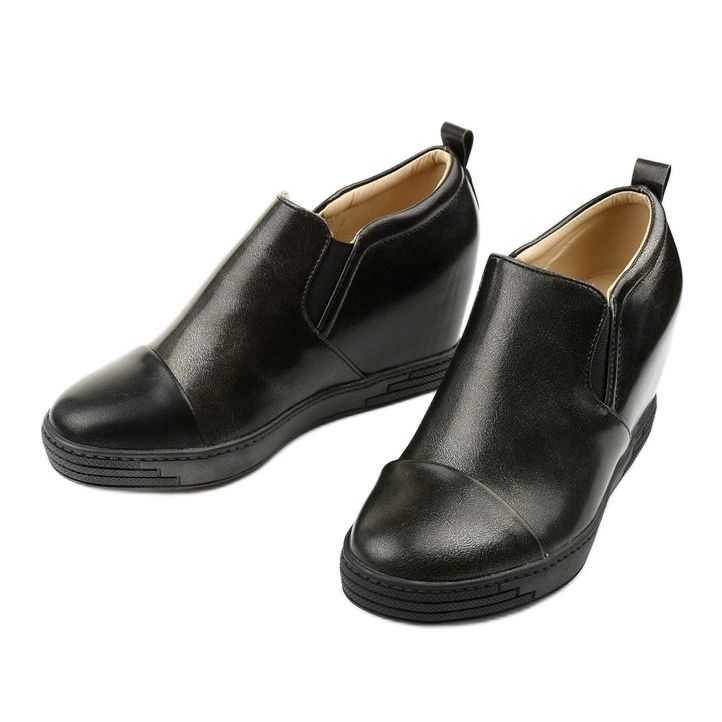 Bottines compensées noires TL-12 le noir 2