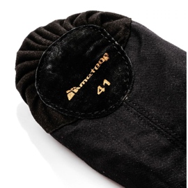 Ballerines Meteor en coton et cuir 54 000 le noir 3