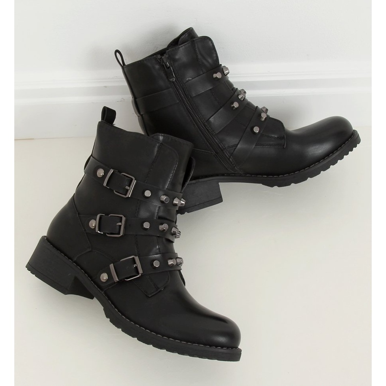 Bottes militaires noires Z195 Noir le noir 1