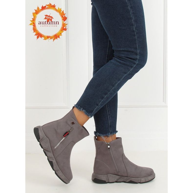 Bottes de sport grises KFS-506 Gris 1 Bottes de sport grises KFS-506 Gris 1