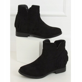 Noir 1515 Bottines noires style bohème le noir 1