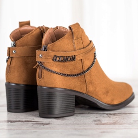 Bottines VINCEZA camel brun multicolore 2
