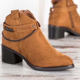 Bottines VINCEZA camel brun multicolore 3