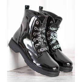 Ouvriers laqués VINCEZA le noir 1 Ouvriers laqués VINCEZA le noir 1