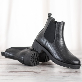 Bella Paris Bottines Chelsea à enfiler noir 1