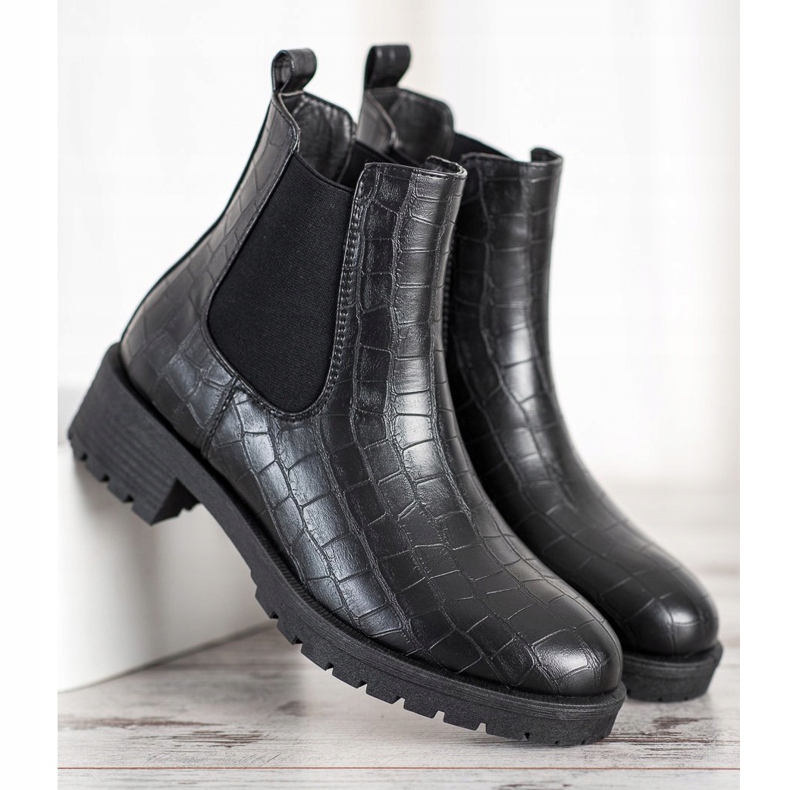 Bella Paris Bottines Chelsea à enfiler noir 2