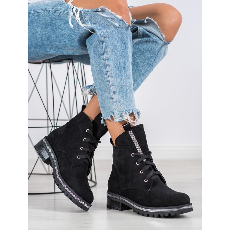 Seastar Trappeurs en suède le noir 1